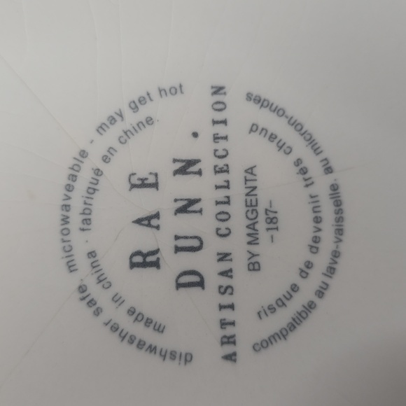 Rae Dunn by Magenta "Devour" Ceramic Pet Bowl. - Picture 2 of 3